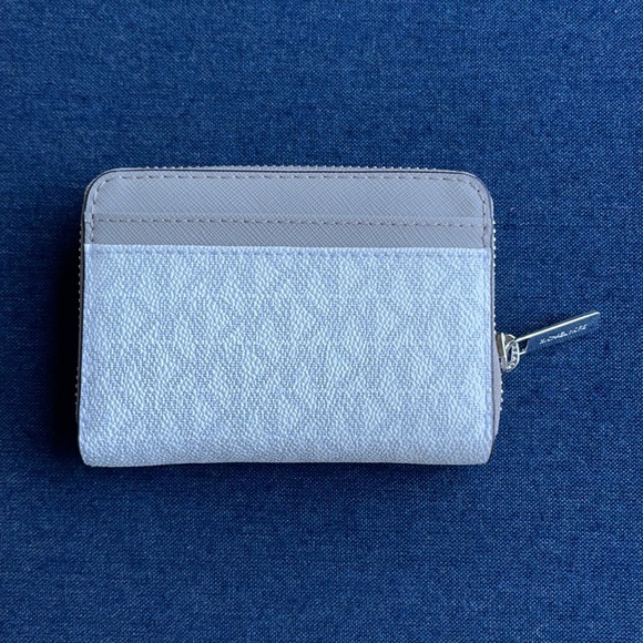 Michael Kors Medium Zip Around Card Case In Bright White - Picture 5 of 16